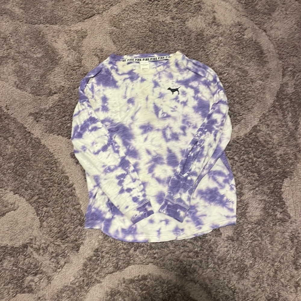 PINK Victoria’s Secret White and Purple Tie-Dye in Women’s Size S|P - Picture 2 of 16